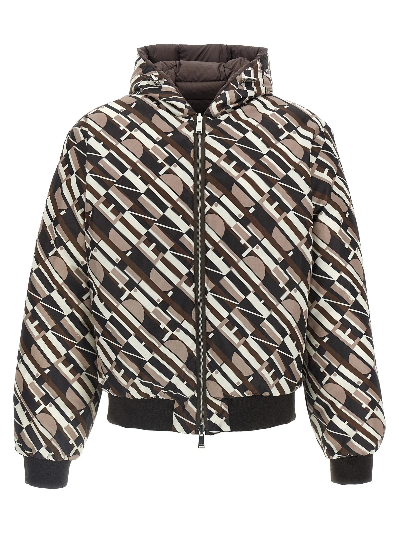 Fendi Multicolor Polyester Shell Jacket - IT52 | XL