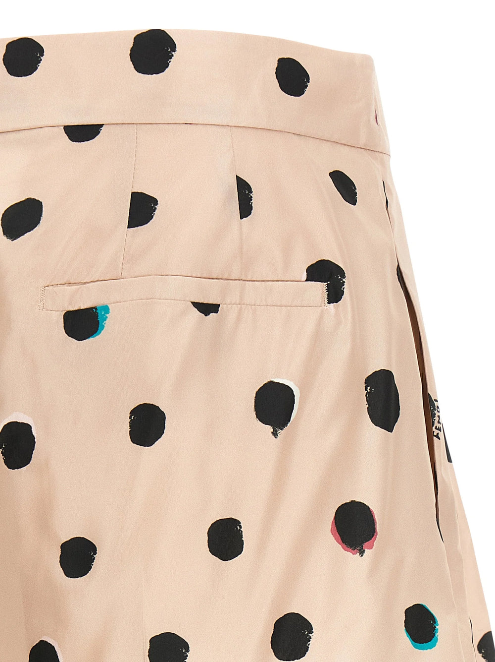 Fendi Multicolor Silk Bermuda Shorts - IT40