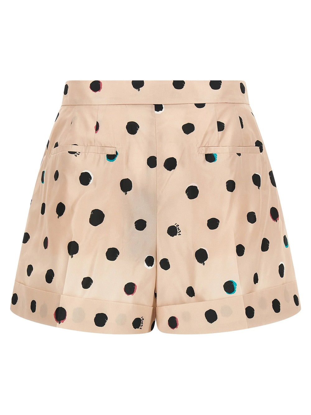 Fendi Multicolor Silk Bermuda Shorts - IT40