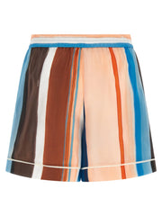 Fendi Multicolor Silk Bermuda Shorts - IT42