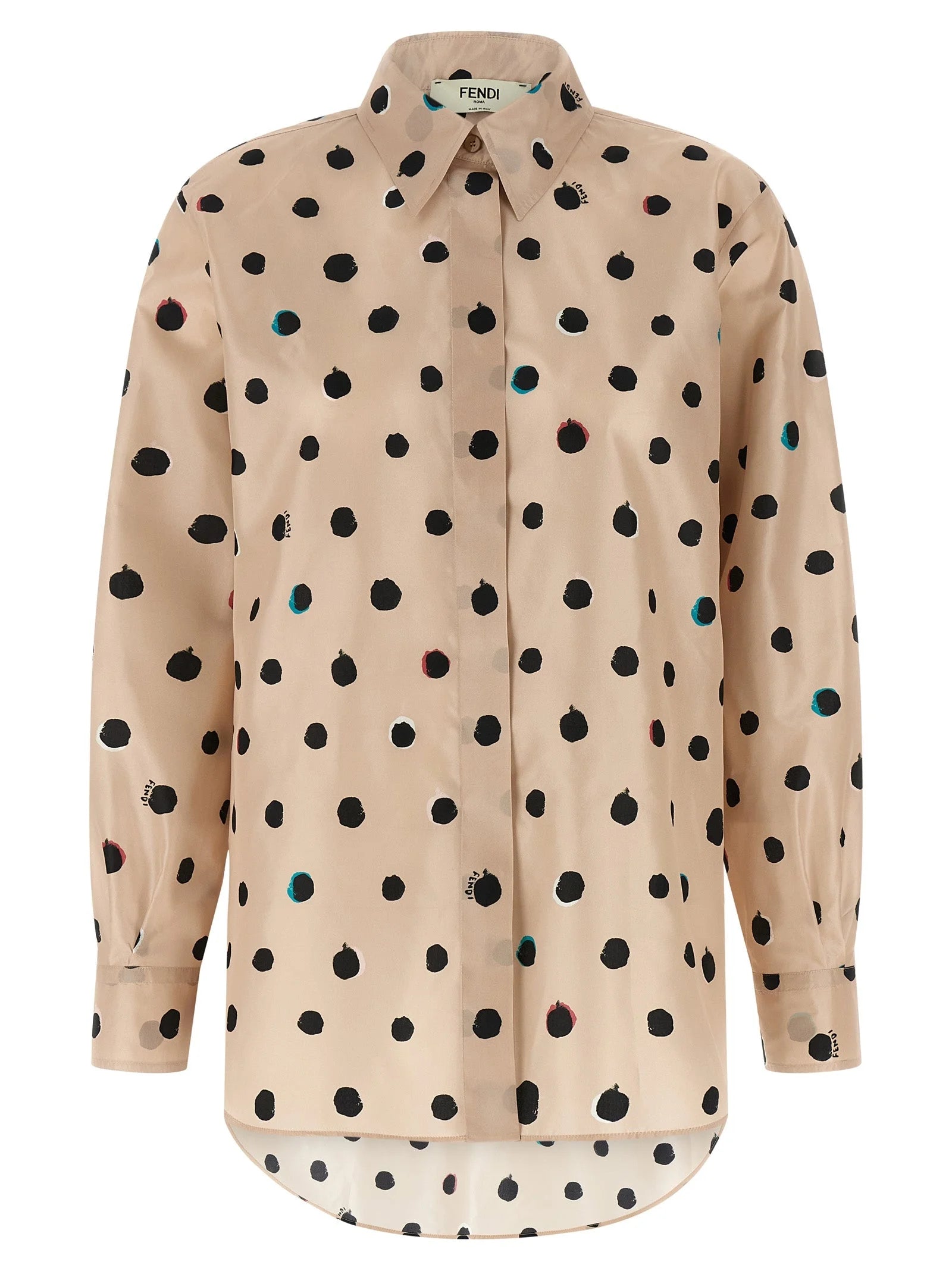 Fendi Multicolor Silk Blouse - IT40