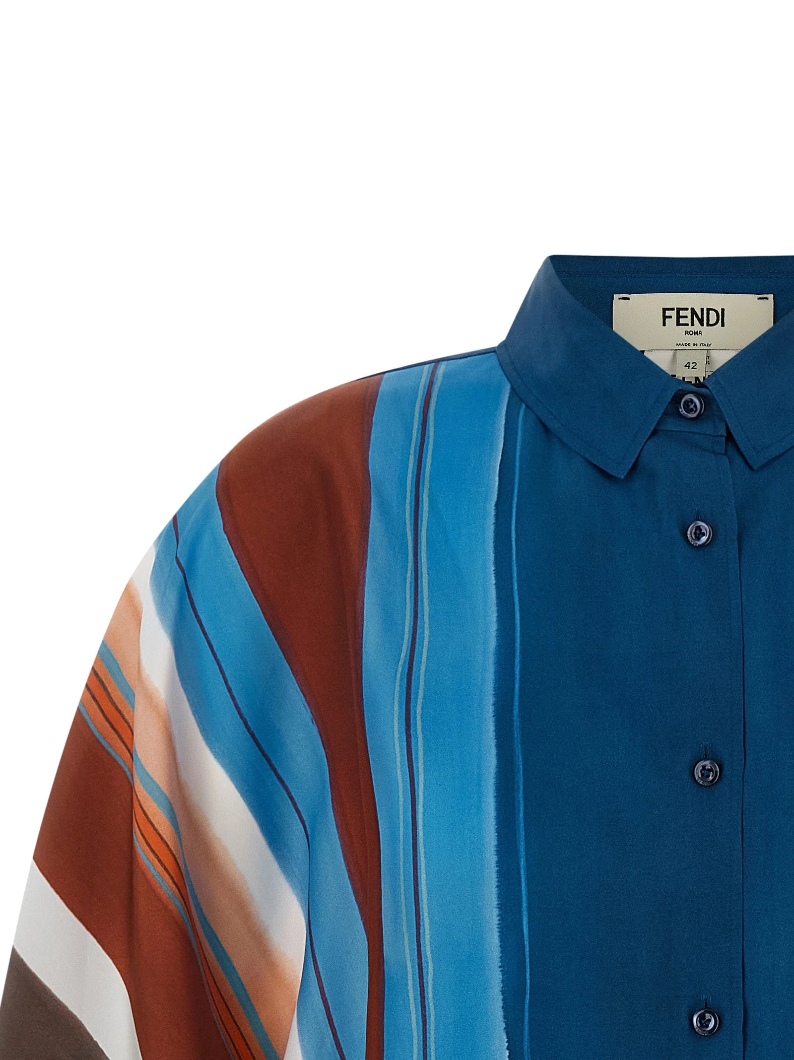 Fendi Multicolor Silk Blouse - IT42