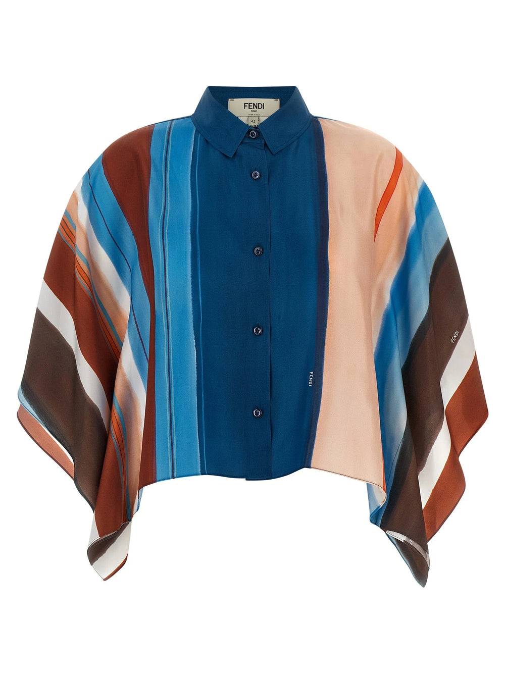Fendi Multicolor Silk Blouse - IT42