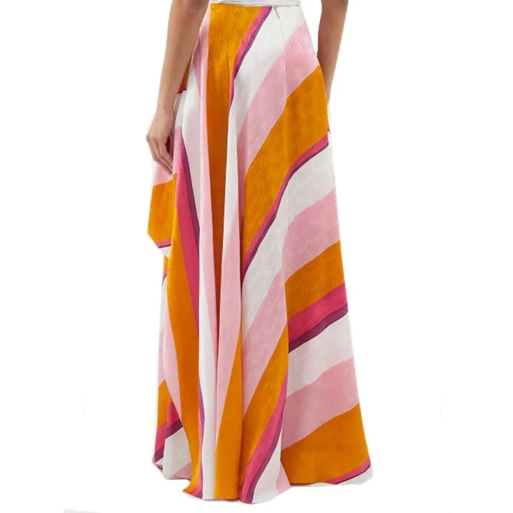 Fendi Multicolor Silk Casual Pants - 42