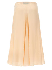 Fendi Multicolor Silk Midi Skirt - IT42
