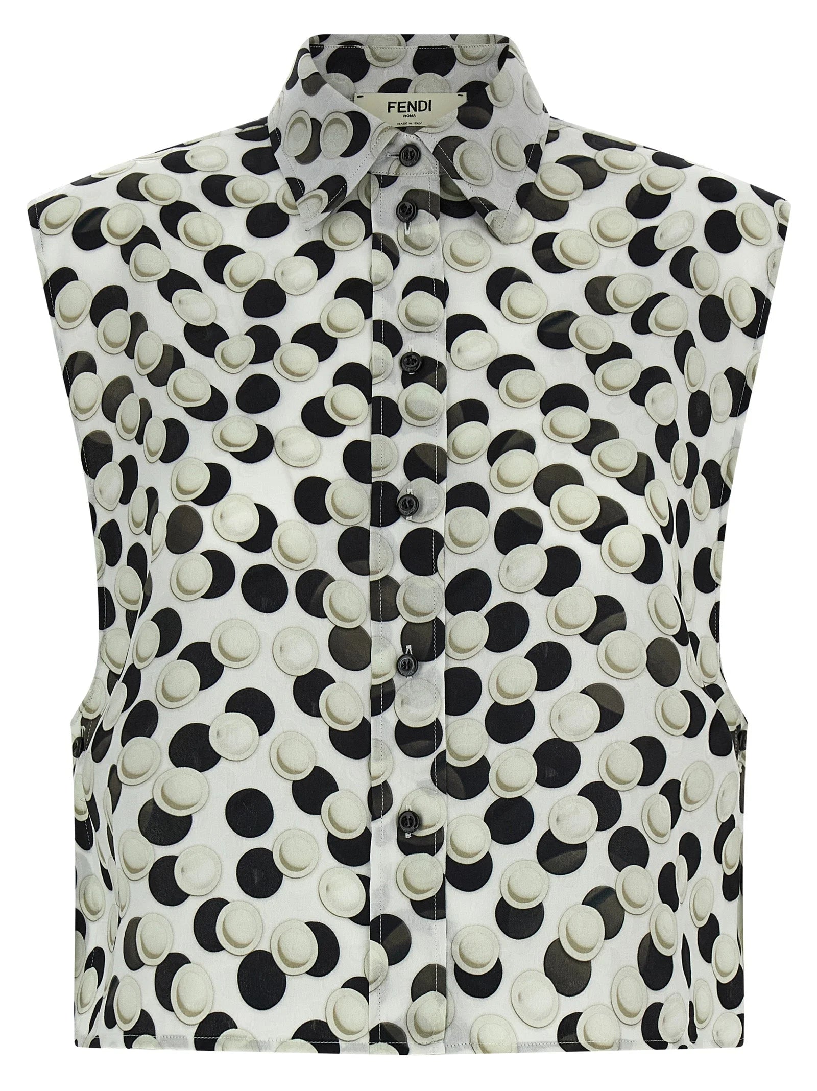 Fendi Multicolor Silk Pattern Shirt