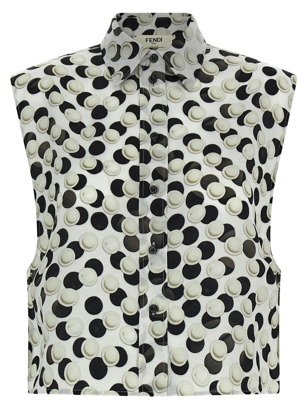 Fendi Multicolor Silk Pattern Shirt