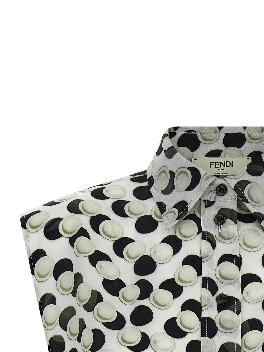 Fendi Multicolor Silk Pattern Shirt