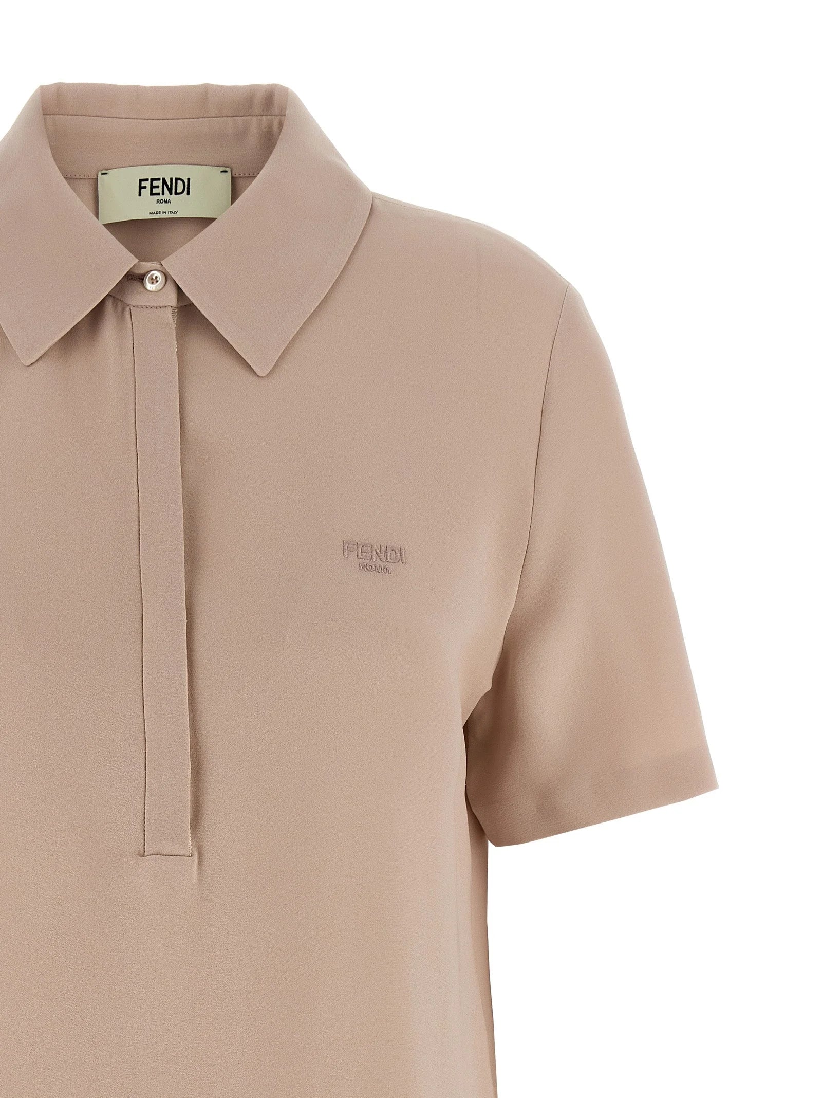 Fendi Multicolor Silk Polo Shirt - IT38