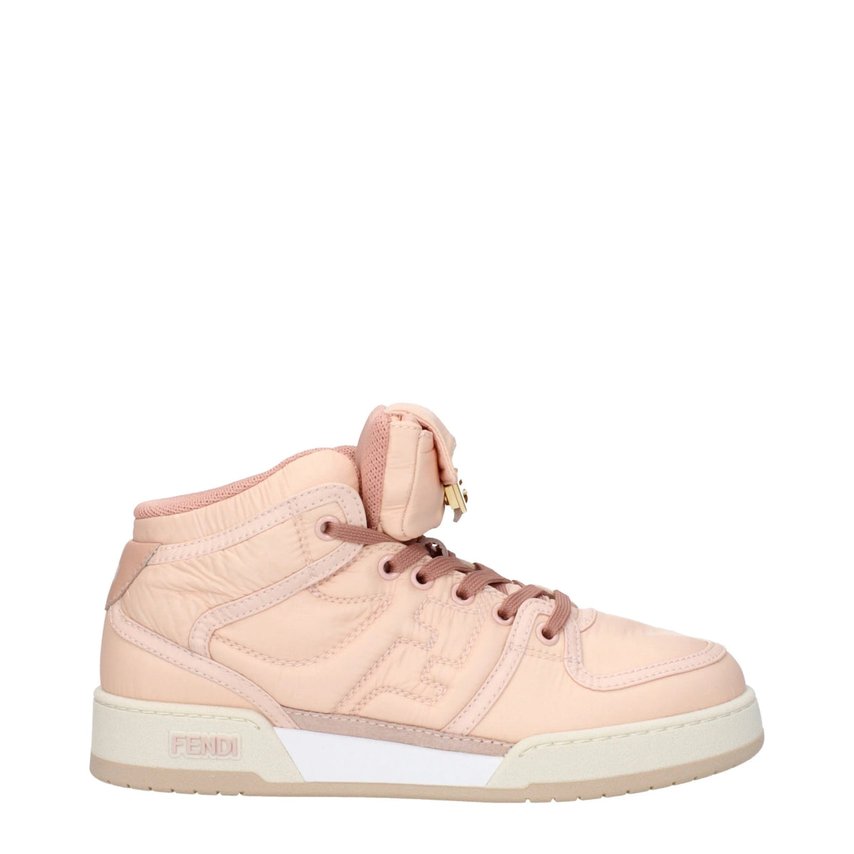 Sneakers montantes Fendi en nylon rose - EU37.5/US7.5
