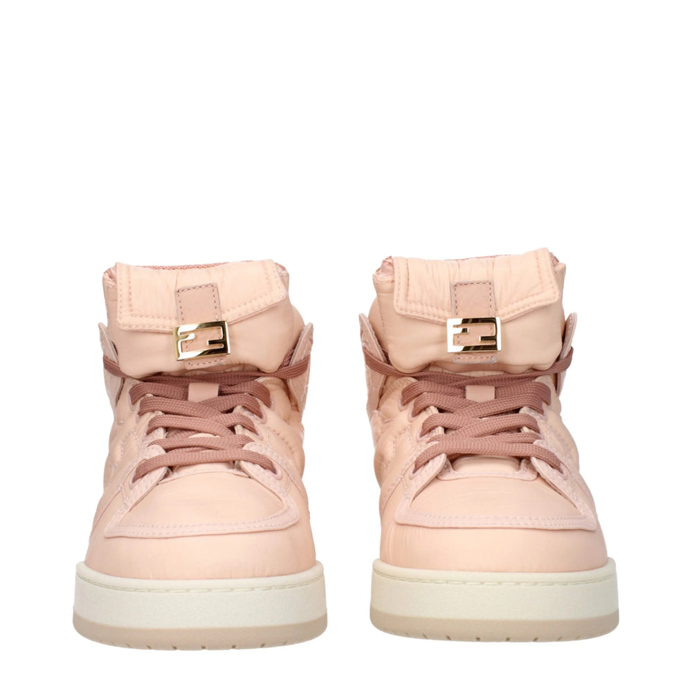 Fendi Pink Nylon High Top Sneakers - EU37.5/US7.5