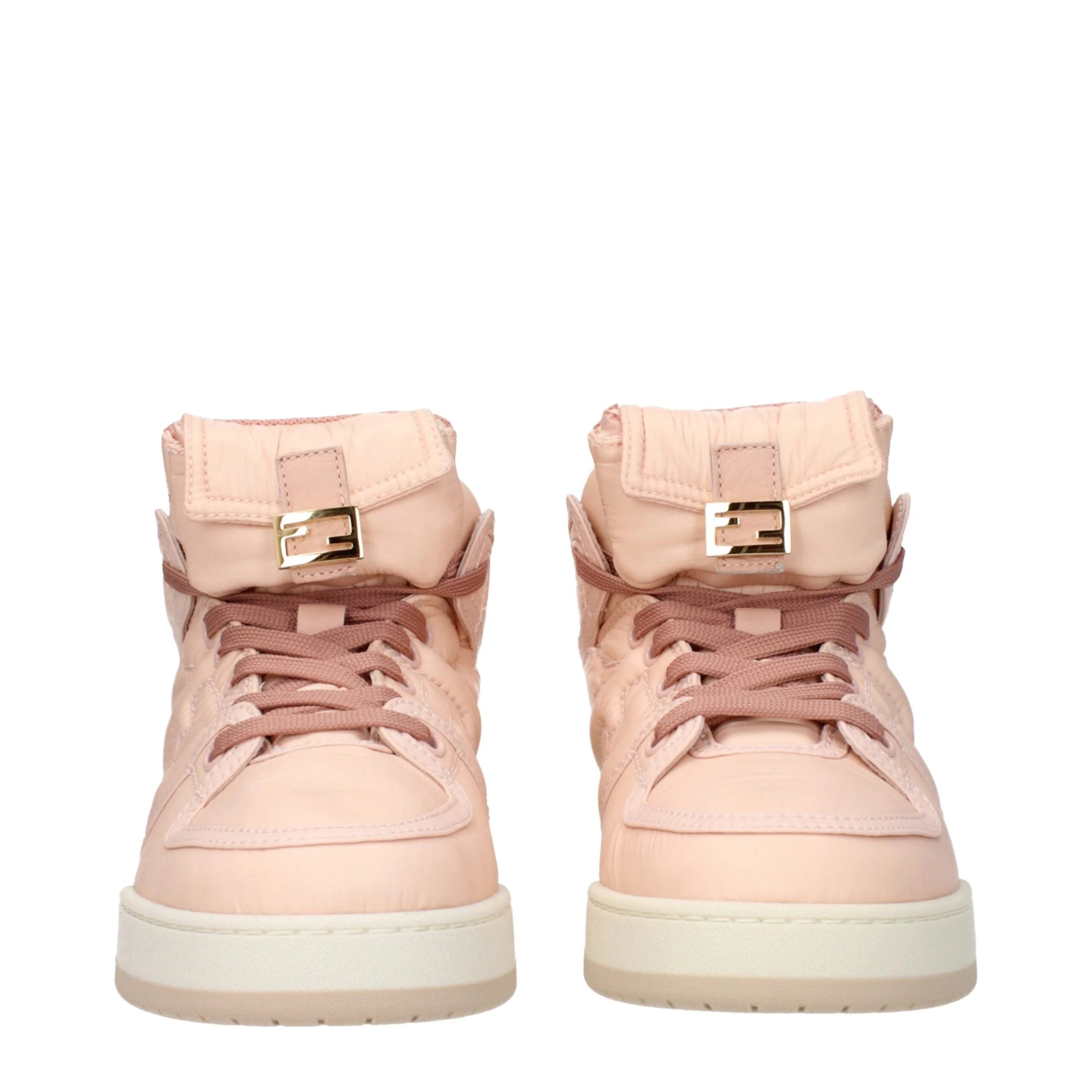 Sneakers montantes Fendi en nylon rose - EU37.5/US7.5