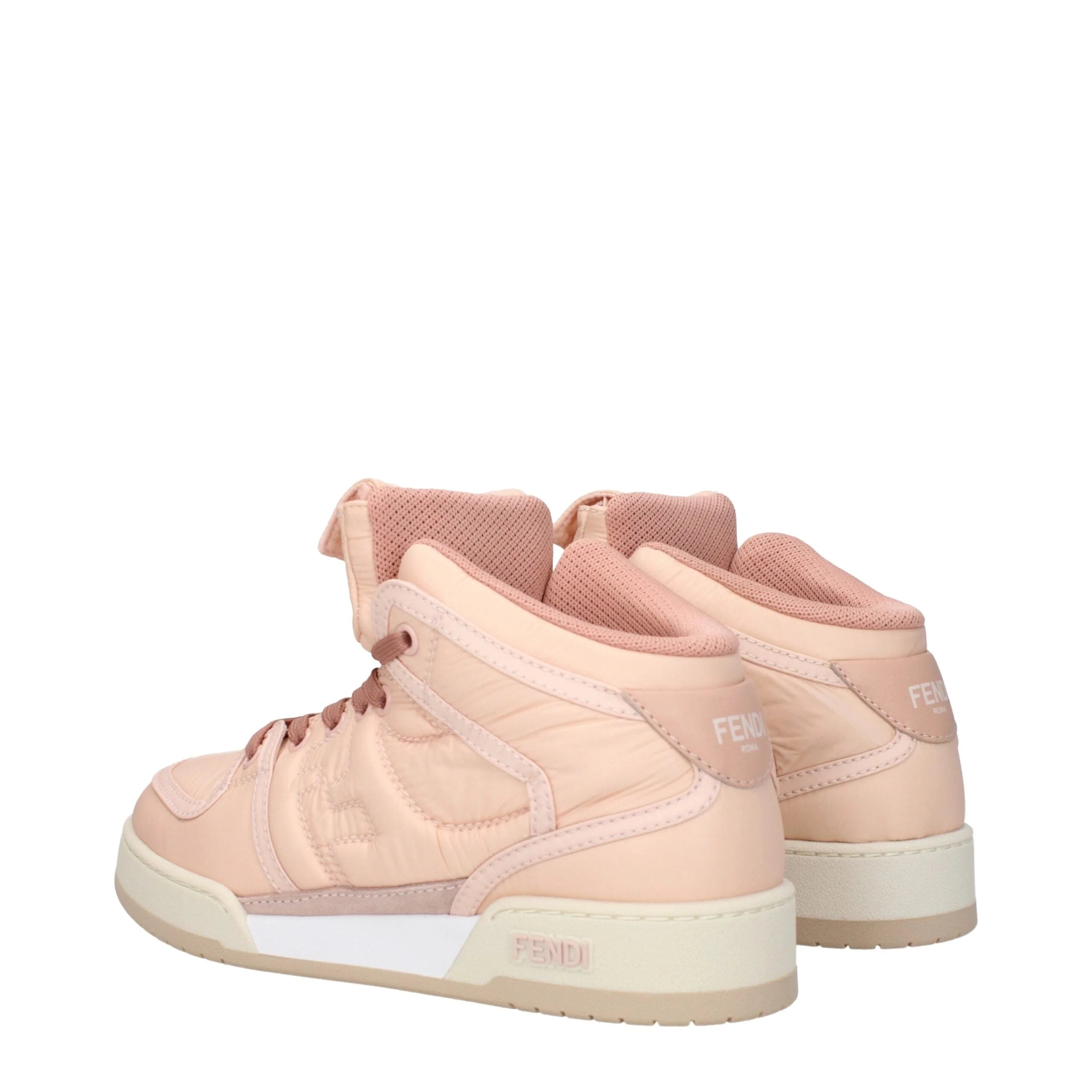Fendi Pink Nylon High Tops - Sneakers