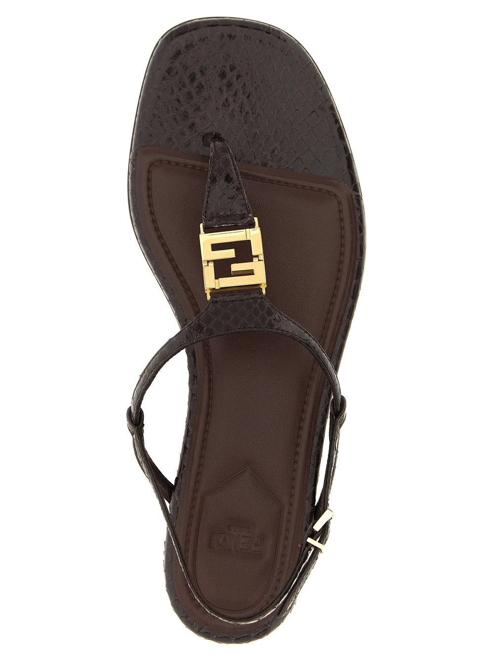 Fendi Purple Elastane Flat Sandals - EU38/US8