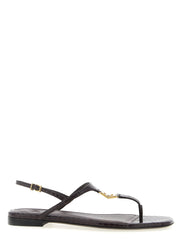 Fendi Purple Elastane Flat Sandals - EU38/US8