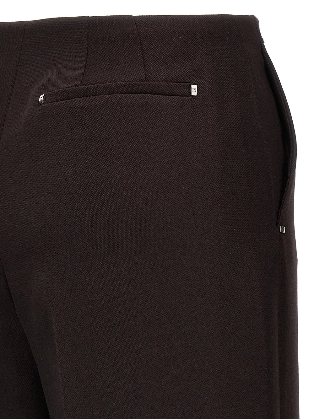 Fendi Purple Virgin Wool Dress Pants