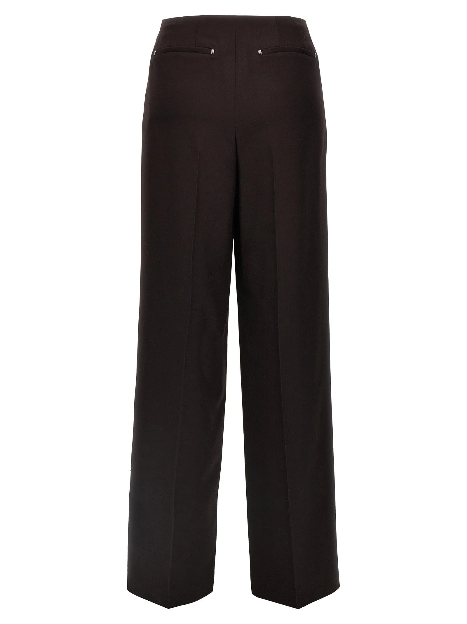 Fendi Purple Virgin Wool Dress Pants