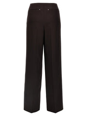 Fendi Purple Virgin Wool Dress Pants