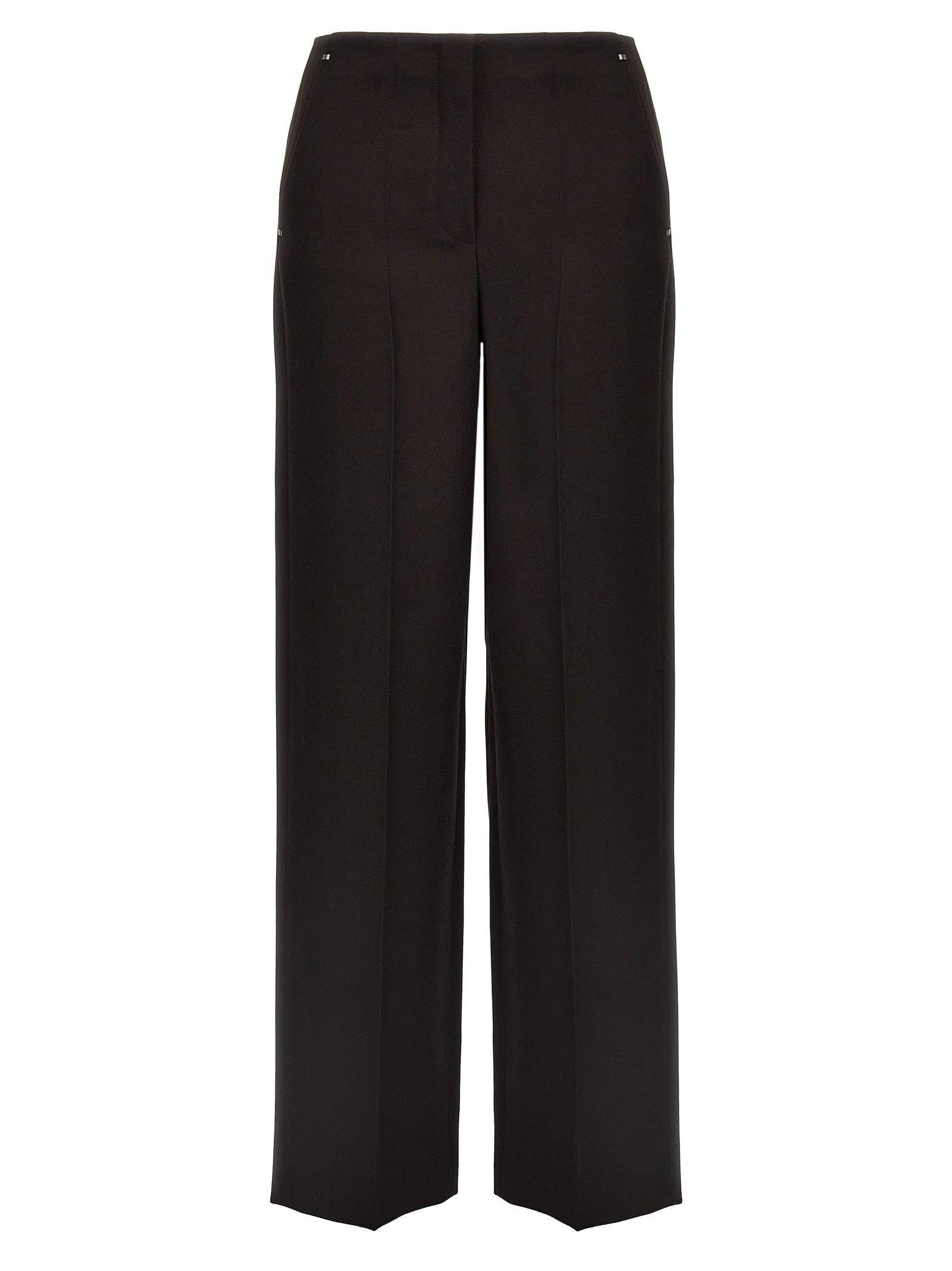 Fendi Purple Virgin Wool Dress Pants