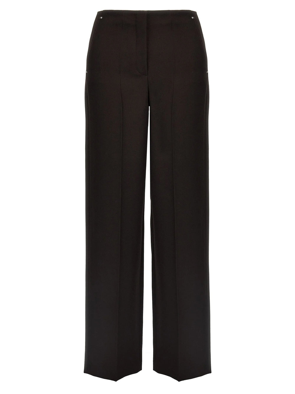 Fendi Purple Virgin Wool Dress Pants
