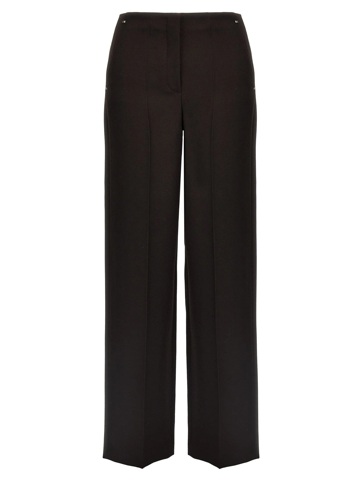 Fendi Purple Virgin Wool Dress Pants