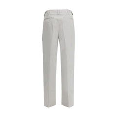 Fendi Silver Cotton Cargo Pants