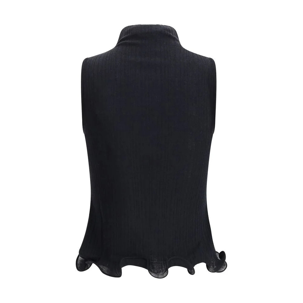 Fendi Sleeveless Virgin Wool Top - Sweaters