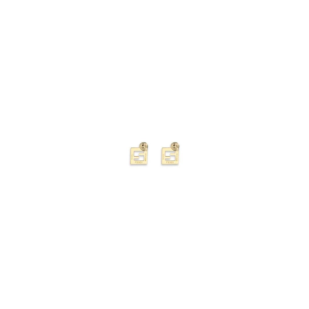 Fendi White Brass Earrings - One Size