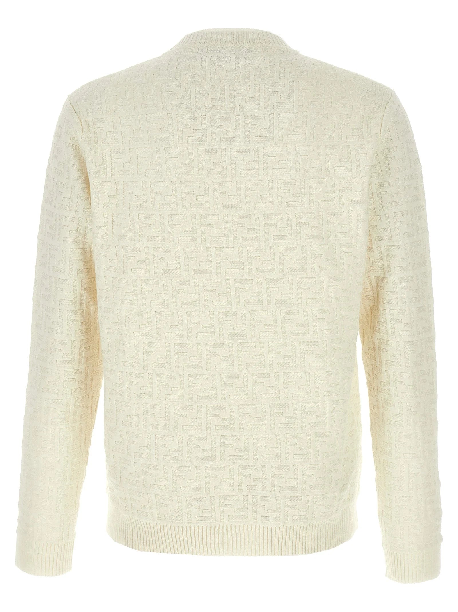 Fendi White Cotton Cardigan