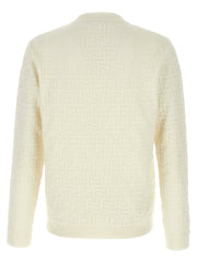 Fendi White Cotton Cardigan