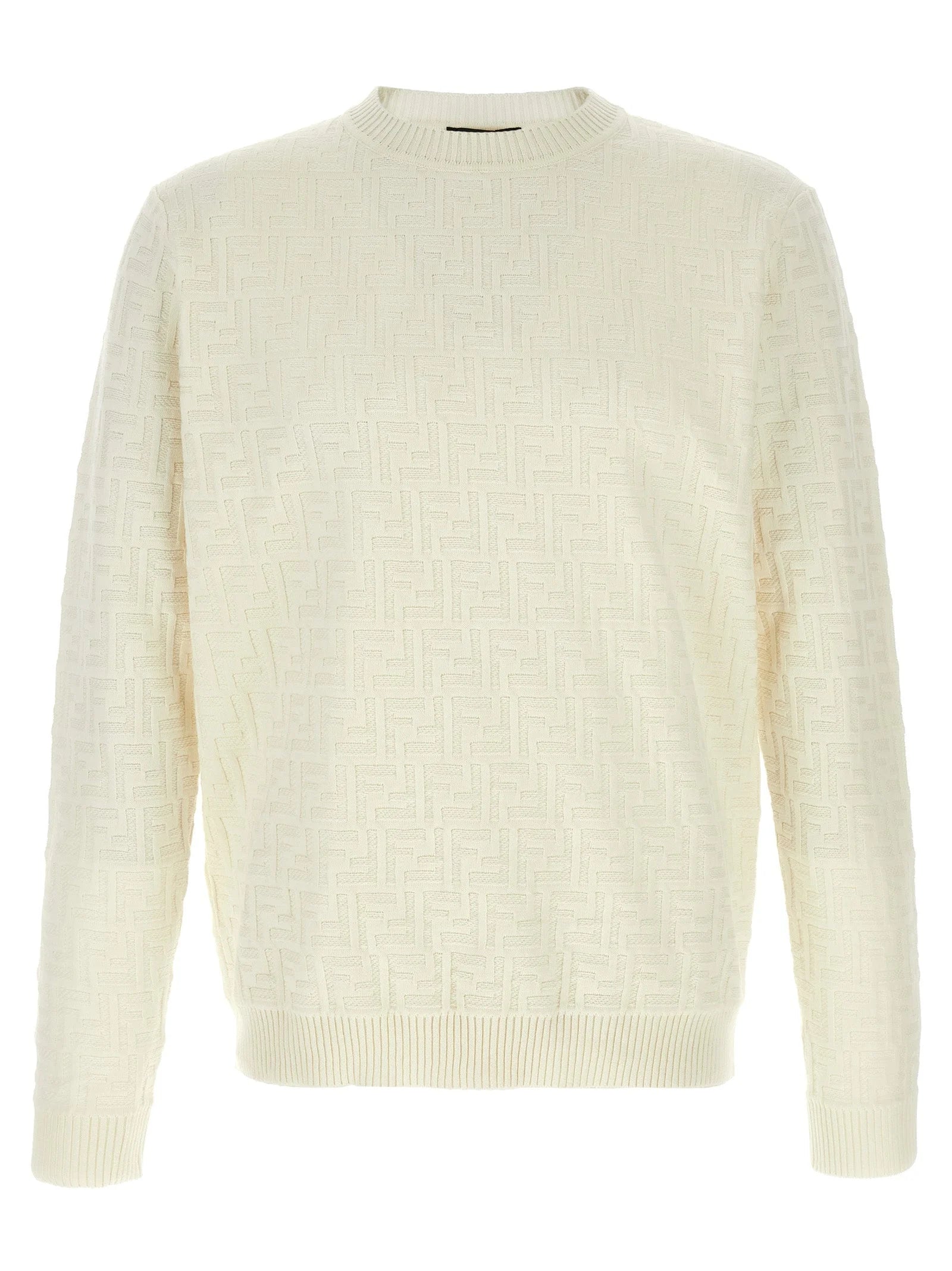 Fendi White Cotton Cardigan