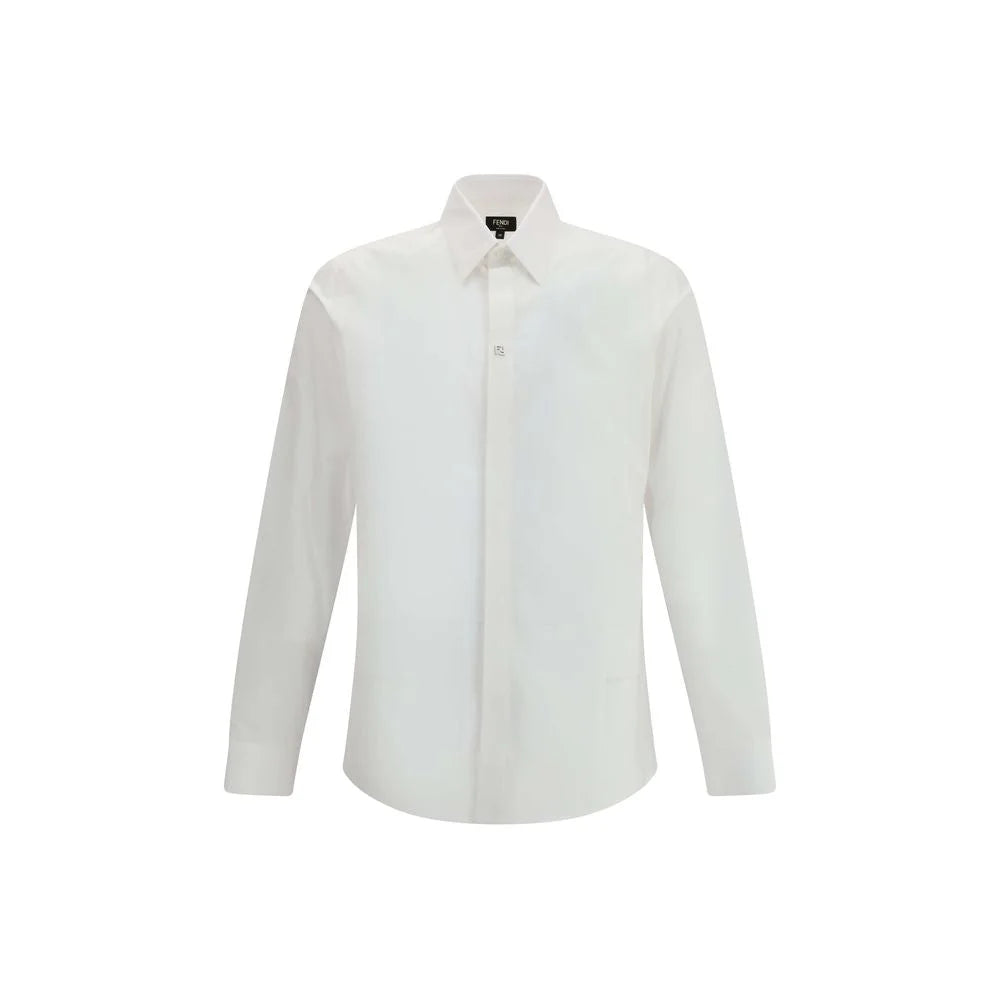Fendi White Cotton Dress Shirt