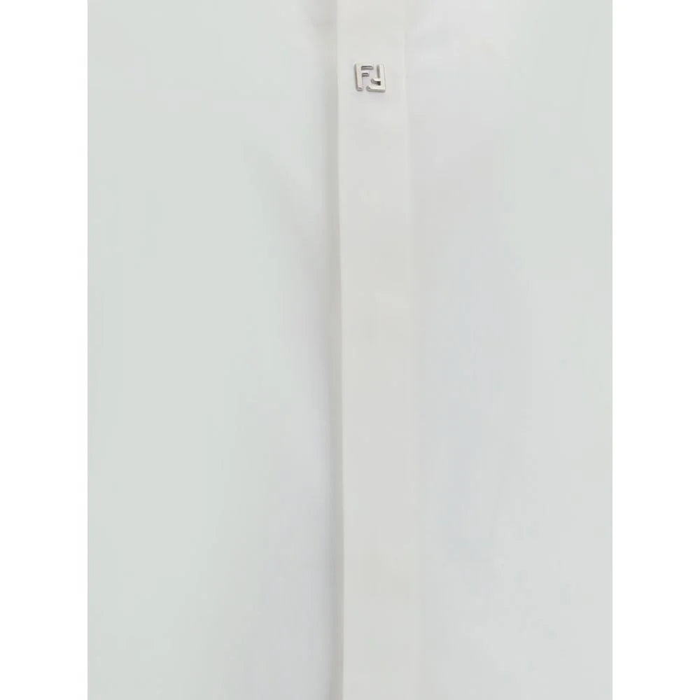 Fendi White Cotton Dress Shirt