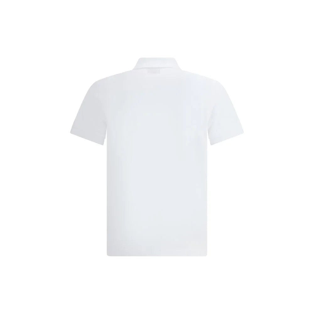Fendi White Cotton Polo Shirt