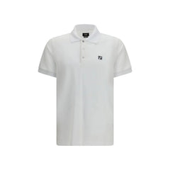 Polo Fendi alb din bumbac