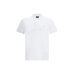 Fendi White Cotton Polo Shirt