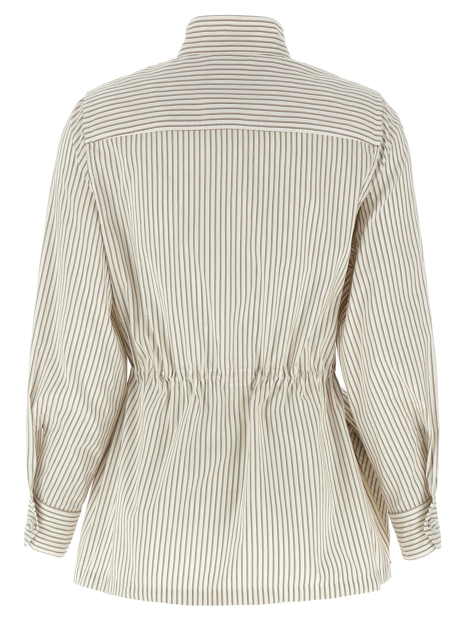 Fendi White Cotton Shell Jacket - IT42