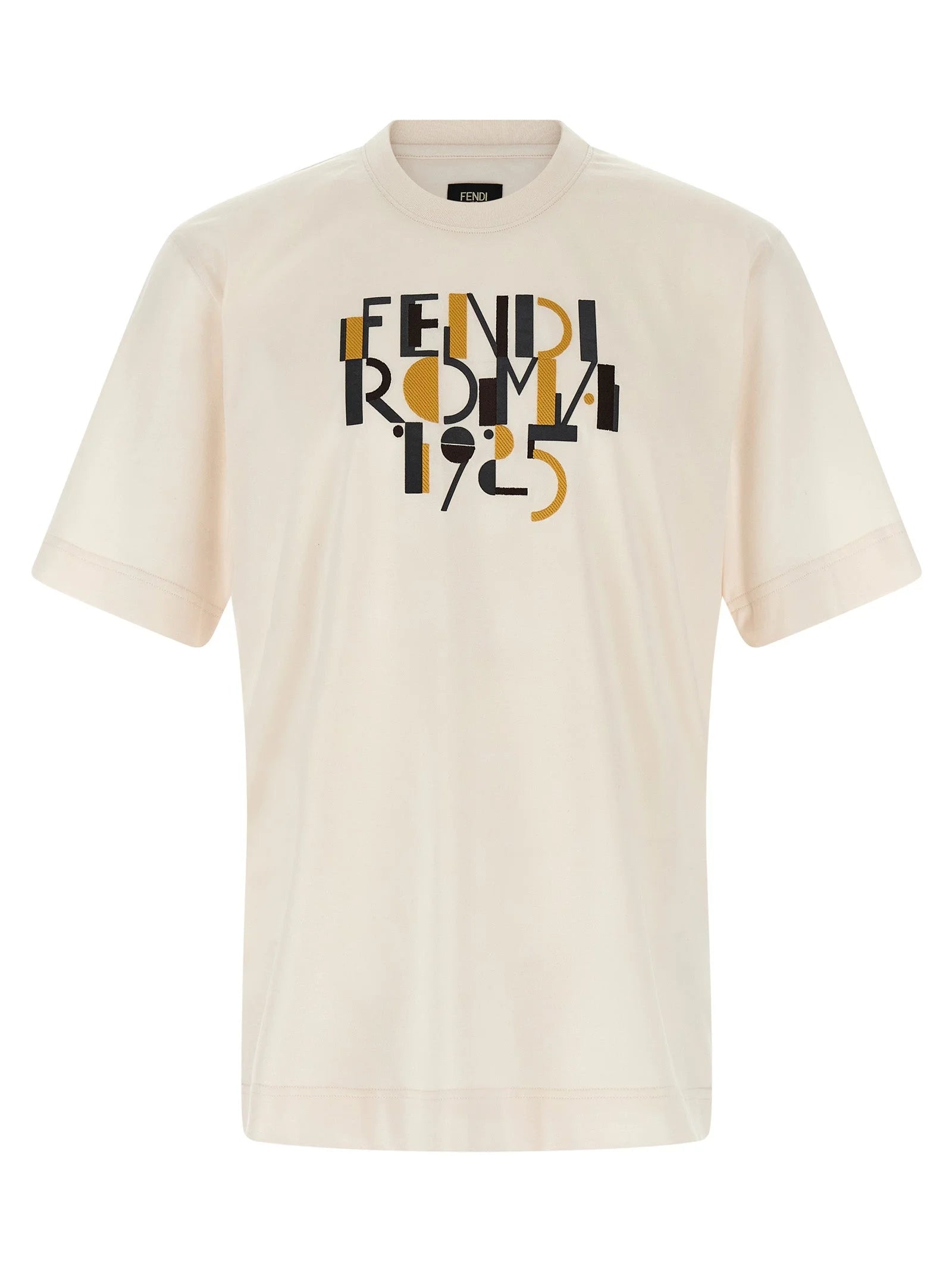 Fendi White Cotton T-Shirt