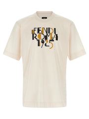 Fendi White Cotton T-Shirt