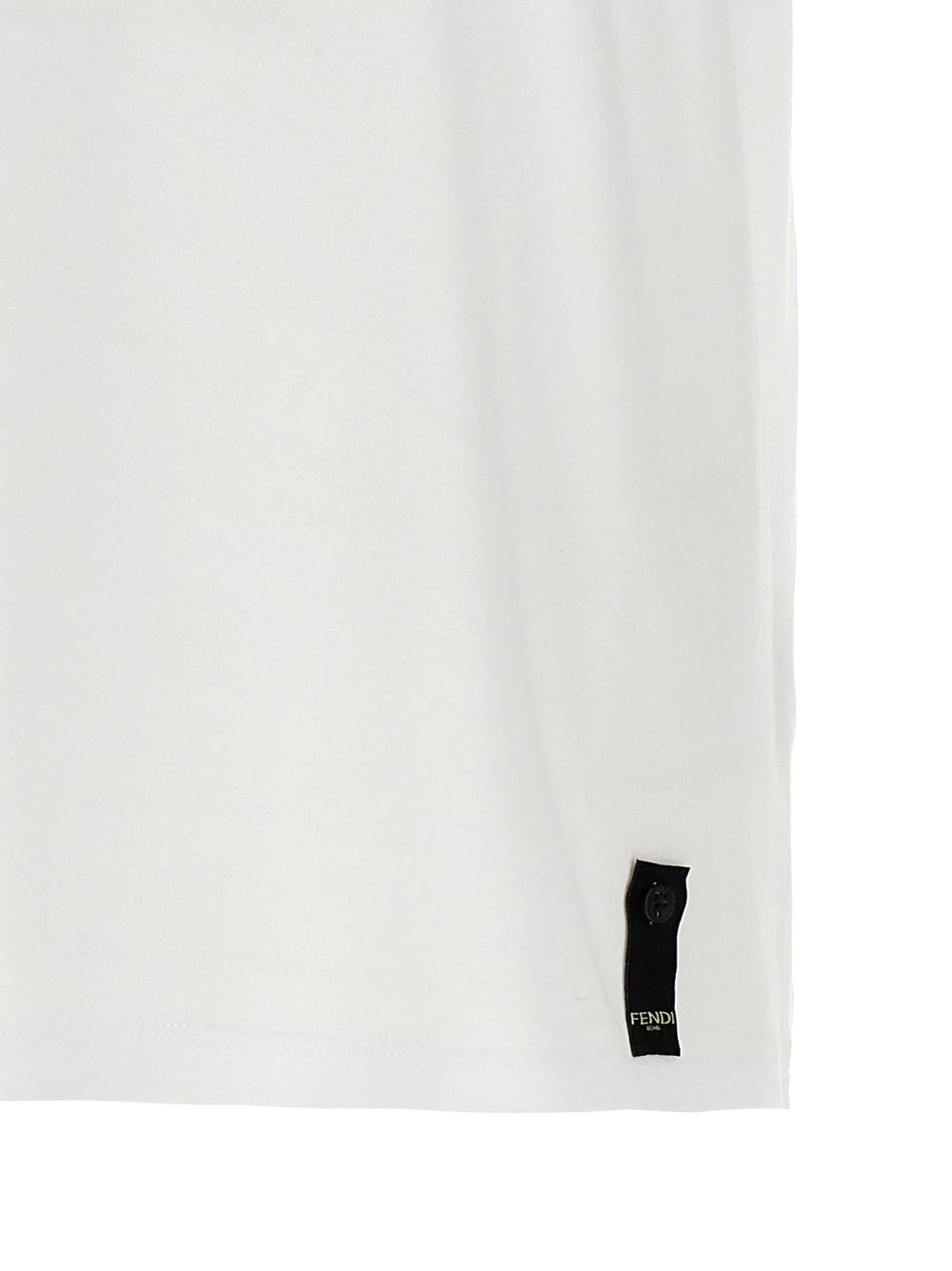 Fendi White Cotton T-Shirt