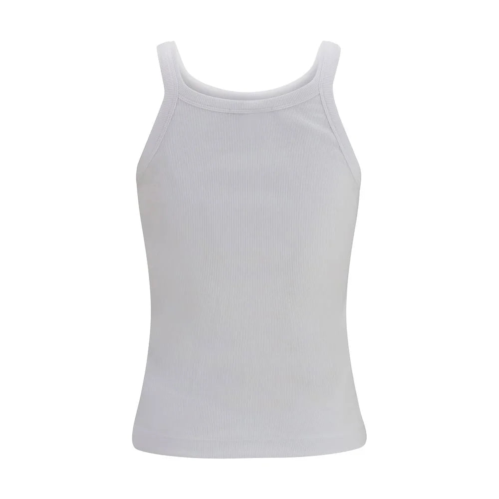 Fendi White Cotton Tank Tops