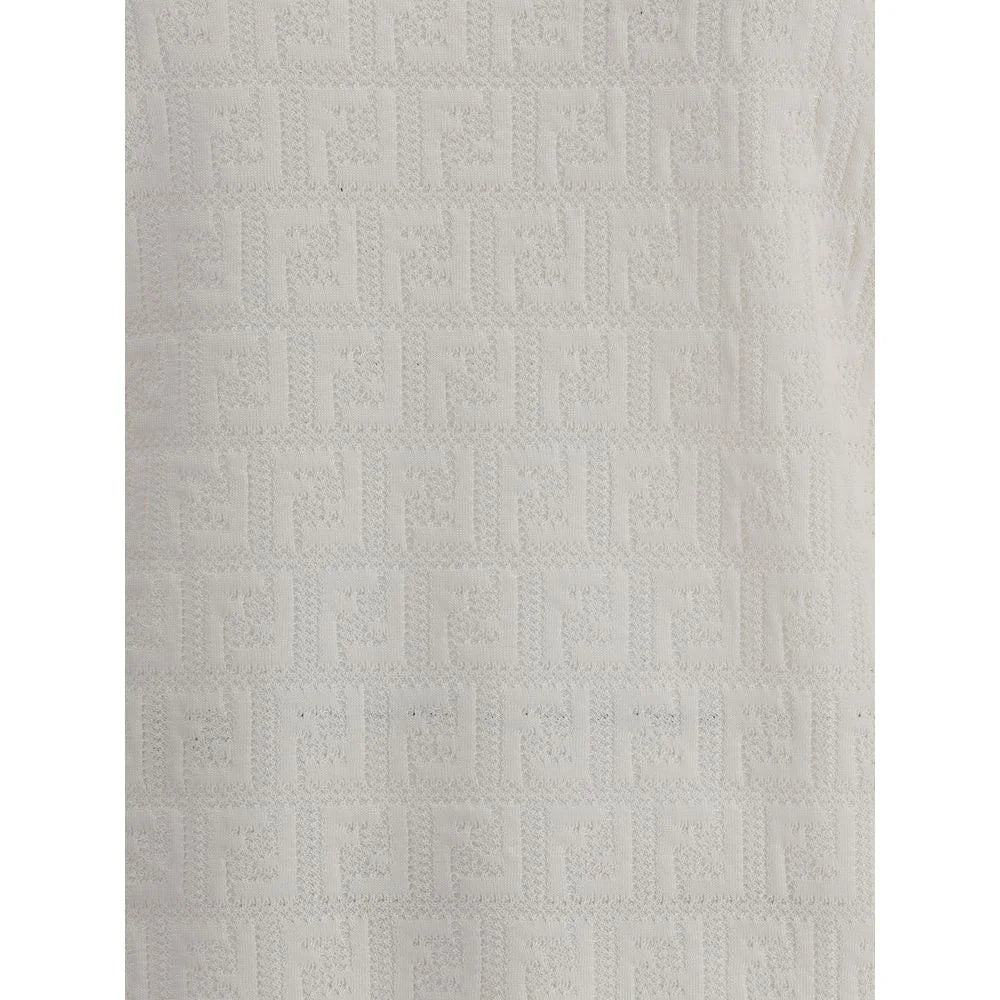 Fendi White Viscose T-Shirt - IT44 | L
