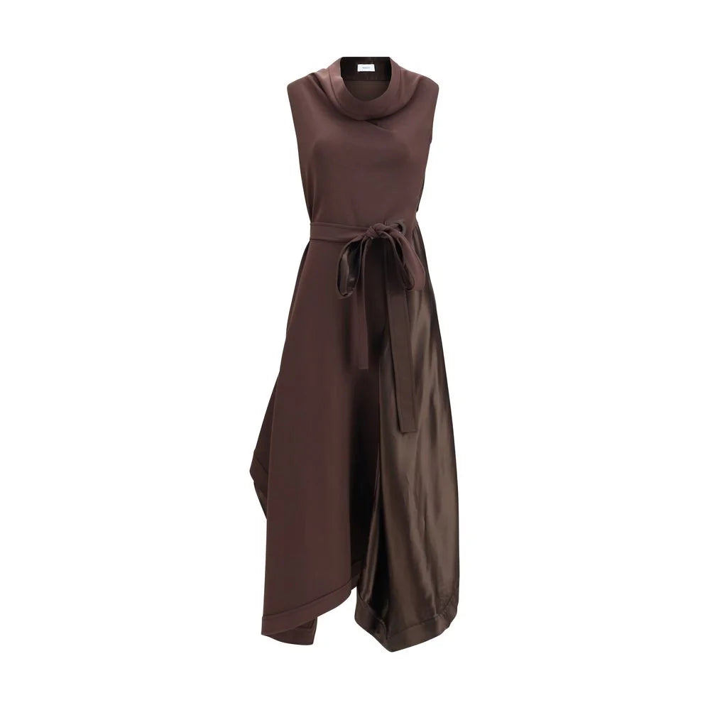 Ferragamo Asymmetric Dress crafted from stretch viscose cady - IT40 | M