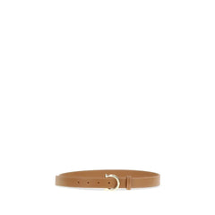 Ferragamo Beige Calf Leather Bos Taurus Regular Belt
