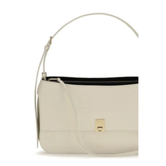 Ferragamo Beige Calf Leather Bos Taurus Shoulder Bag