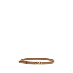 Ferragamo חגורה דקה מעור פרה בהיר Bos Taurus
