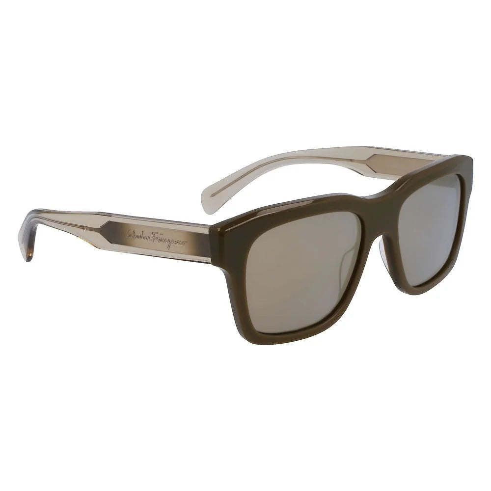 Ferragamo Bicolor Acetate Sunglasses
