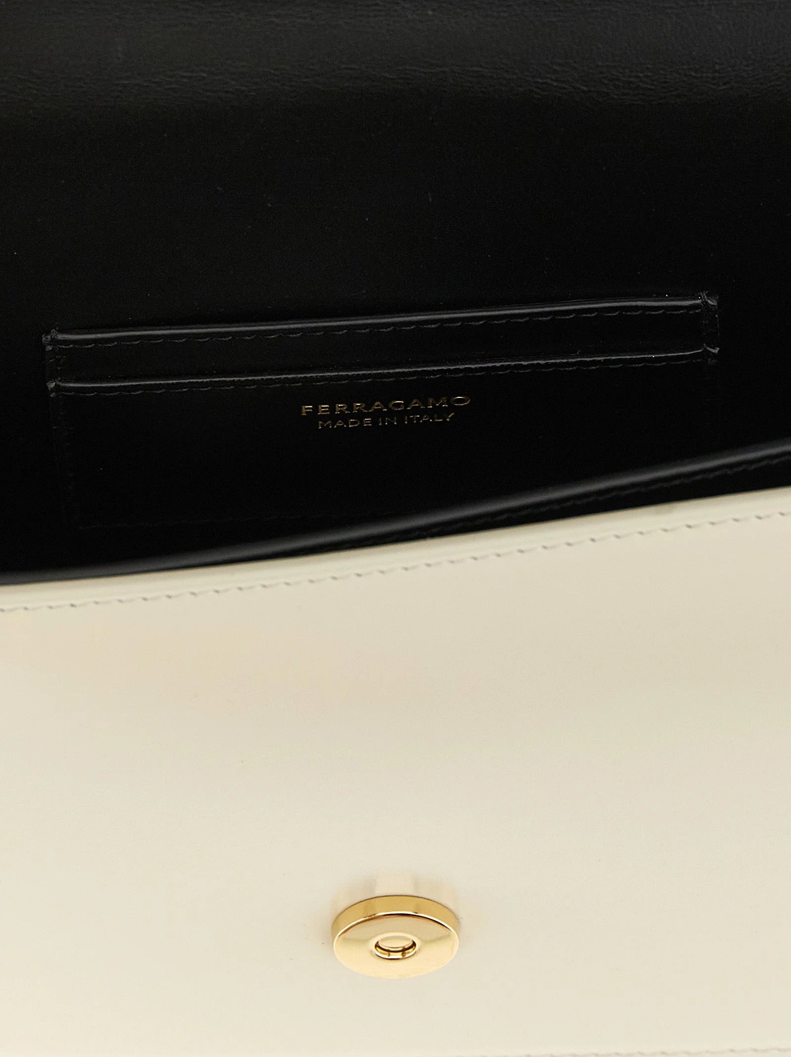Ferragamo Bicolor Calfskin Crossbody Bag