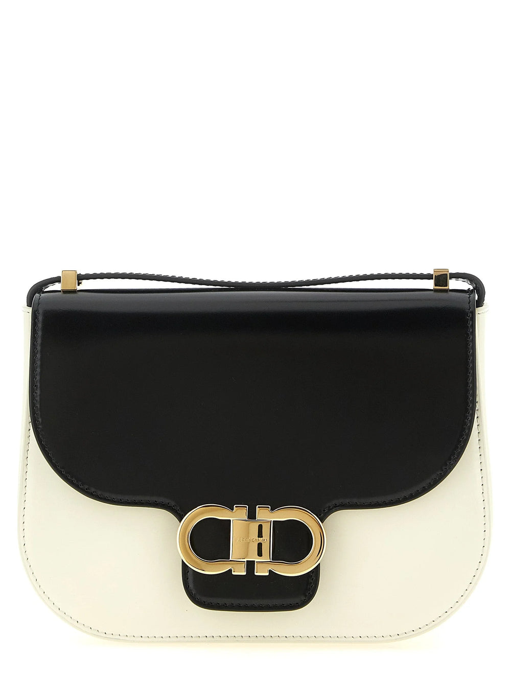 Ferragamo Bicolor Calfskin Crossbody Bag