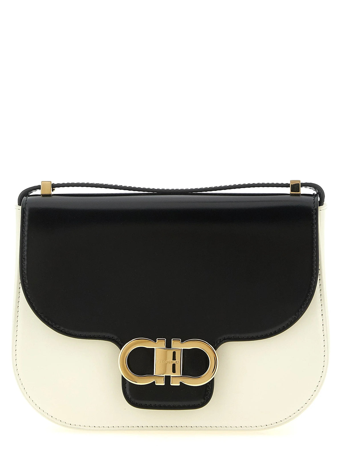 Ferragamo Bicolor Calfskin Crossbody Bag